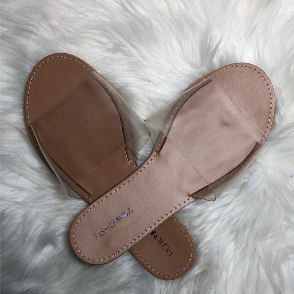 Fashion Nova Clear Slides